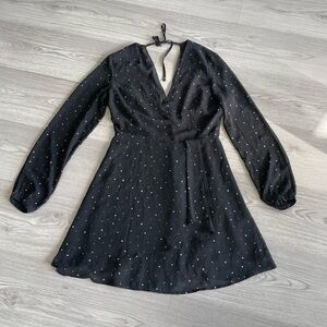 Dynamite Black Long Sleeve Dress